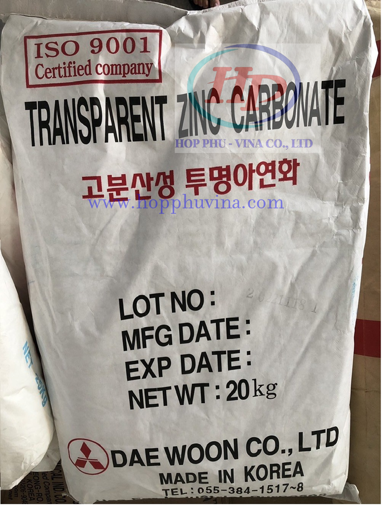 Kẽm Cabonat ( Transparent Zinc Carbonate)