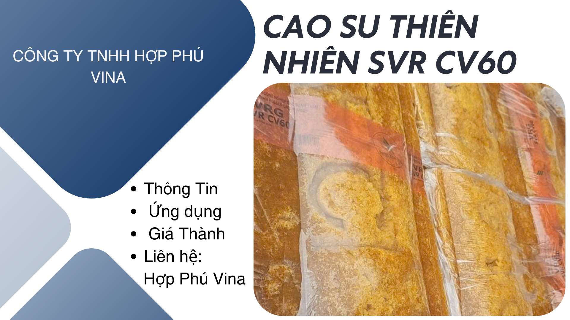 Cao su thiên nhiên SVR CV60