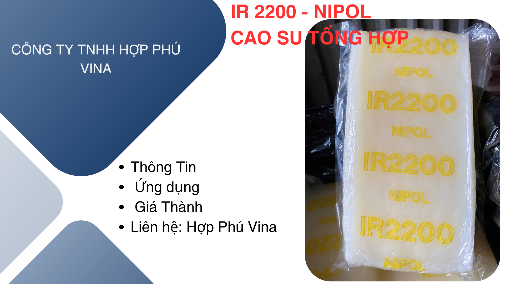 Cao su tổng hợp IR2200 Nipol