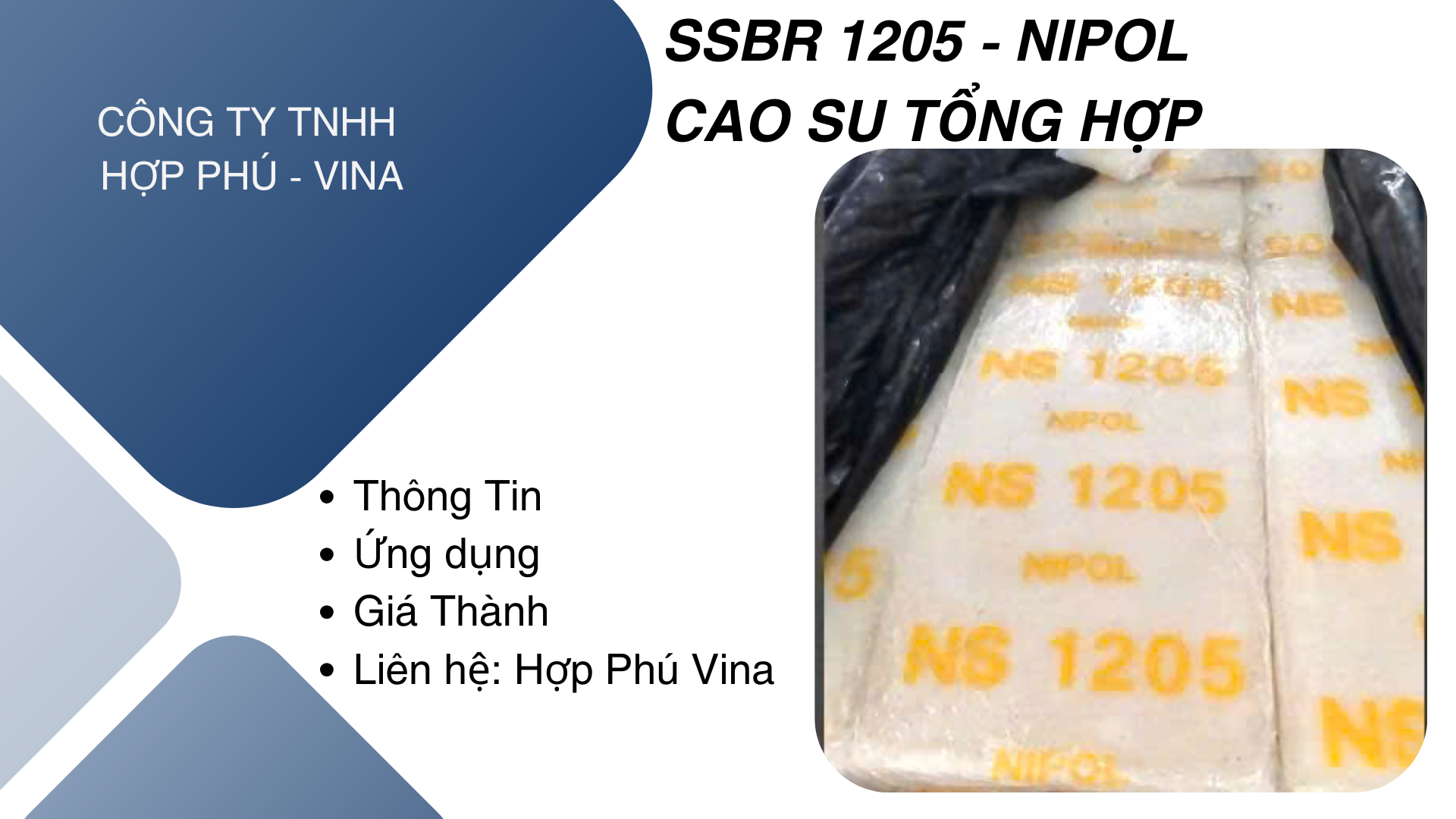 Cao su tổng hợp SSBR1205 Nipol
