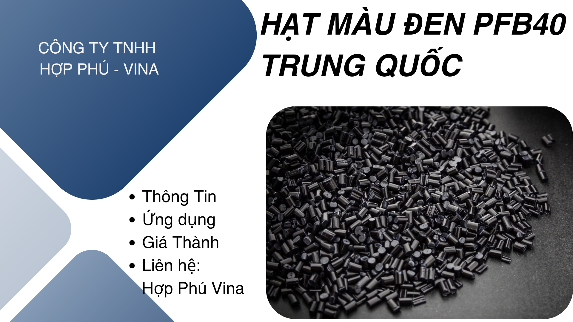 Hạt màu đen PFB40