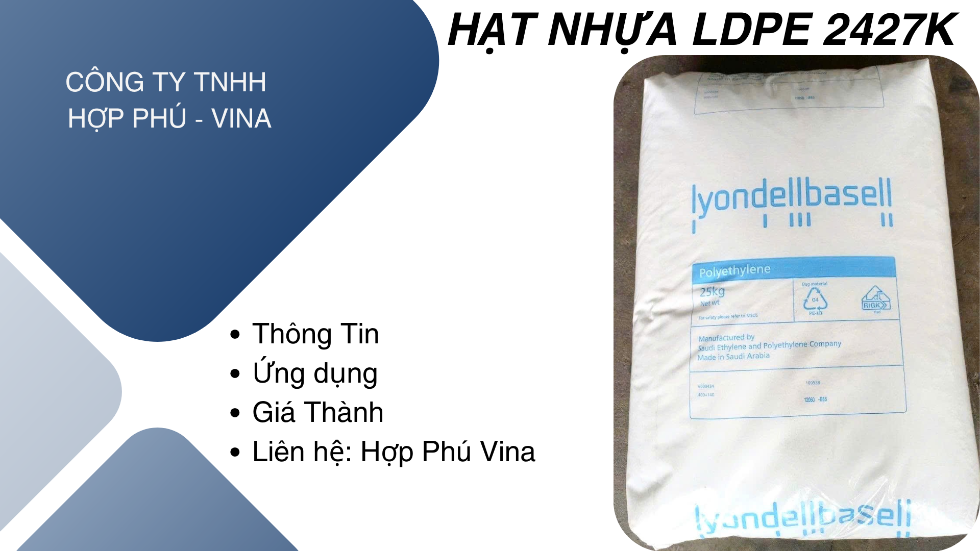 Hạt nhựa LDPE 2427K
