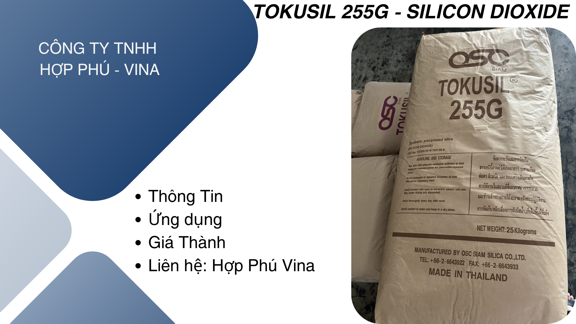 Tokusil 255G (Silicon Dioxide)